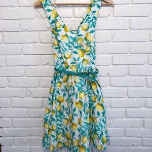 1950s inspired Elle lemon dress